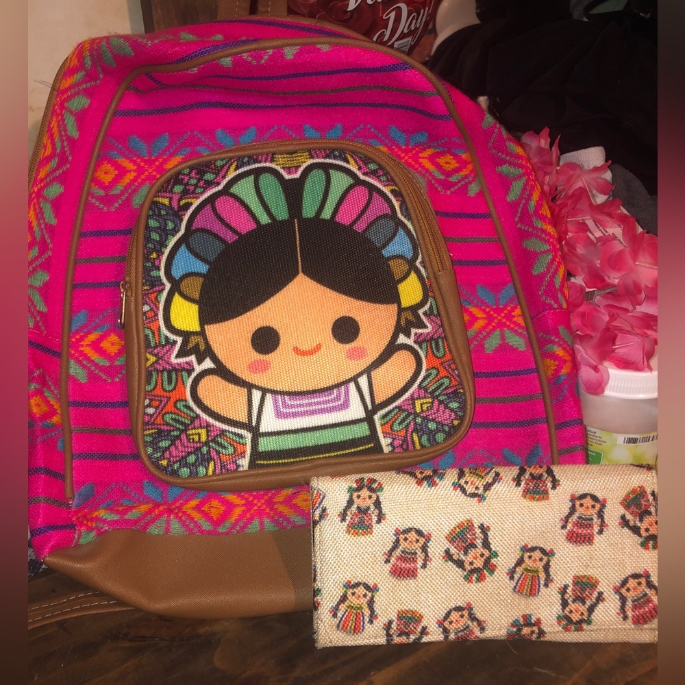Mexican serape backpack